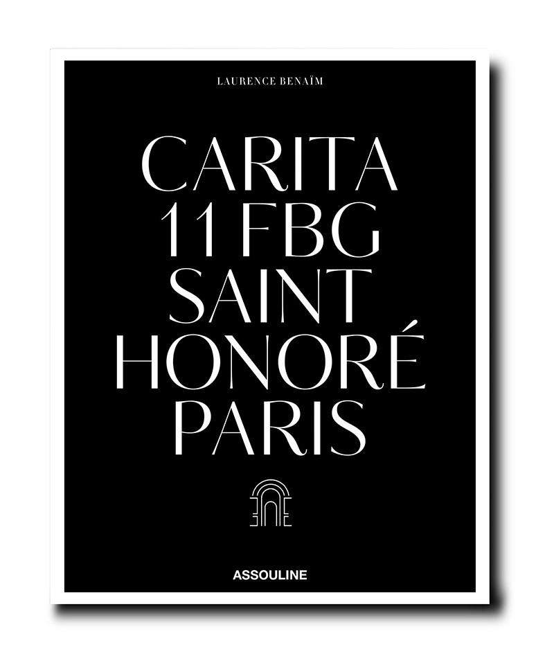 Hier abgebildet ist das Cover des Bildbandes Carita: 11 FBG Saint Honore Paris von Assouline – im Onlineshop RAUM concept store