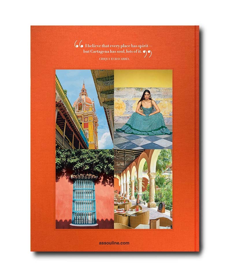 Rückseite des Travel Book Bildbands Cartagena Grace von Assouline im RAUM concept store 
