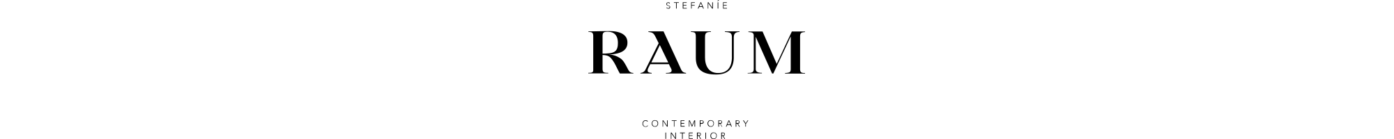 Hier das Logo von RAUM interior - RAUM concept store