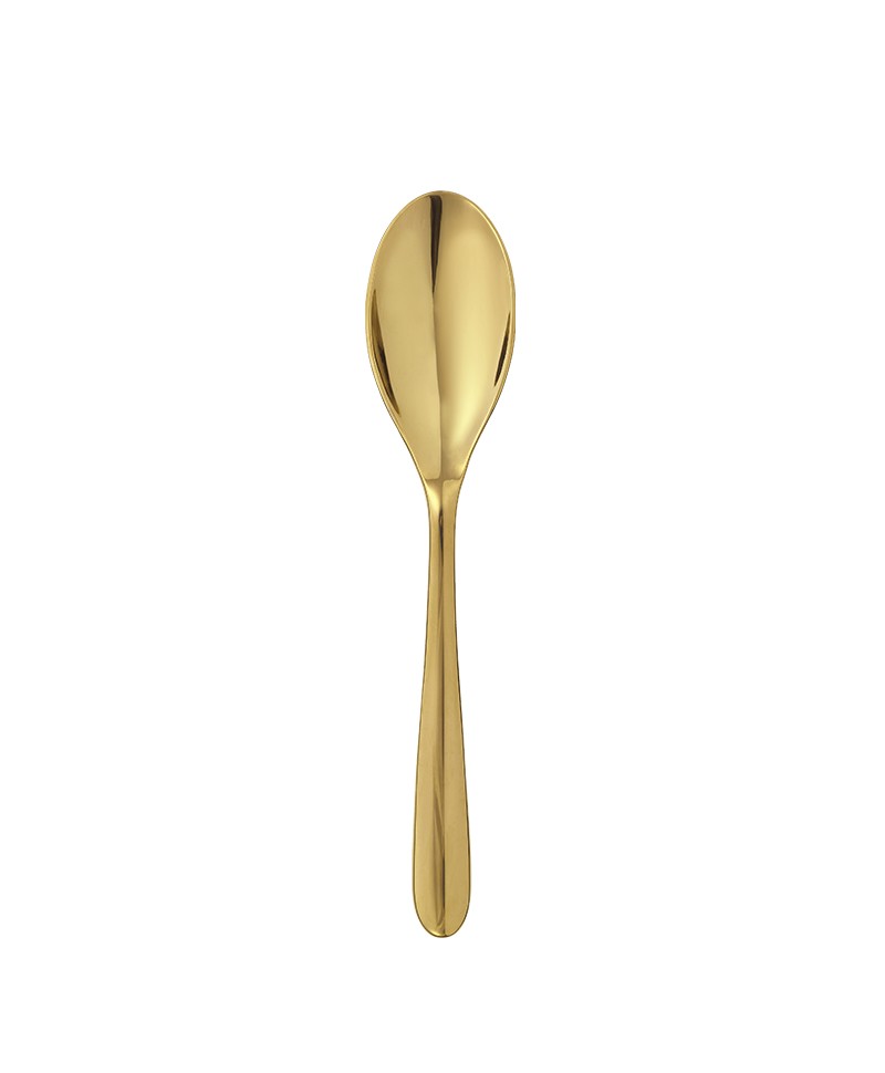 Hier abgebildet ist der L’Ame de Christofle Cutlery Table Spoon in gold von Christofle – im Onlineshop RAUM concept store
