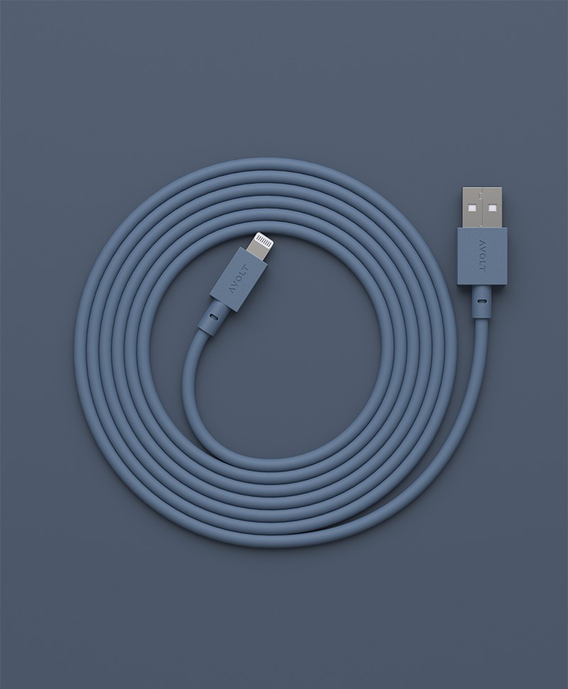 Hier abgebildet ist ein Cable 1 von Avolt in ocean blue – im Onlineshop RAUM concept store