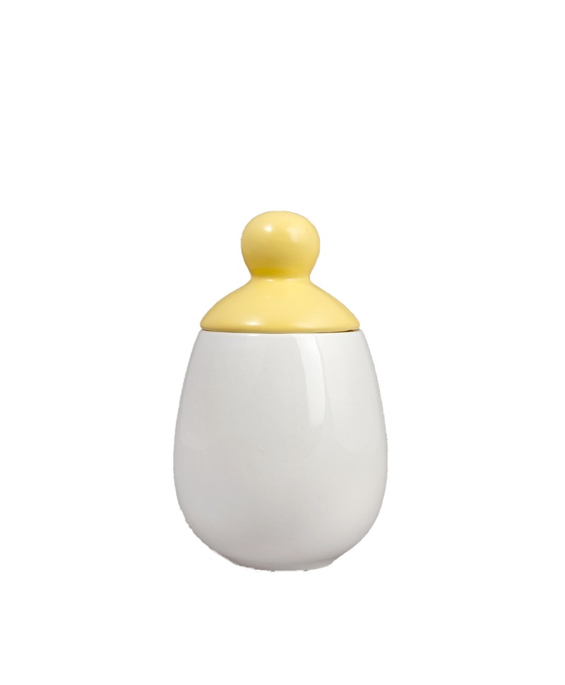 Hier abgebildet ist der Eierkocher aus Porzellan - Äggcoddler in gelb von Äggcoddler – im Onlineshop RAUM concept store