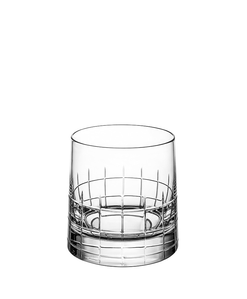 Hier sehen Sie: Graphik Whiskeyglas Double Old Fashioned von Christofle