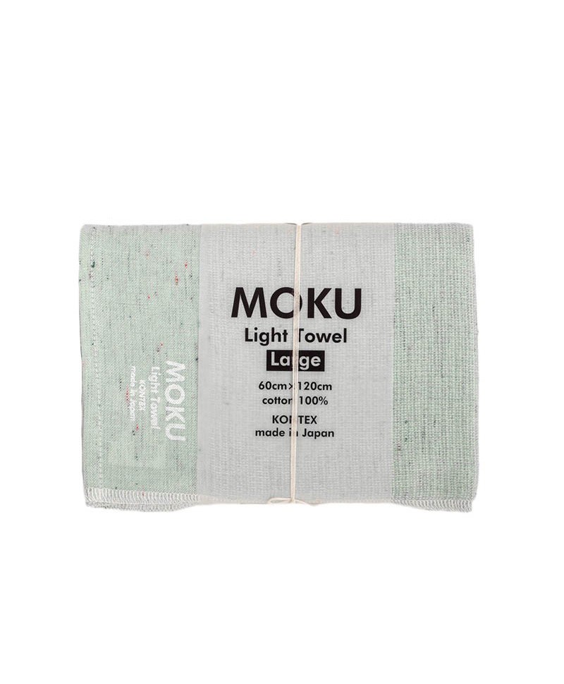Hier abgebildet ist das Moku leichtes Baumwoll-Handtuch l in mint von Kenkawai – im RAUM concept store
