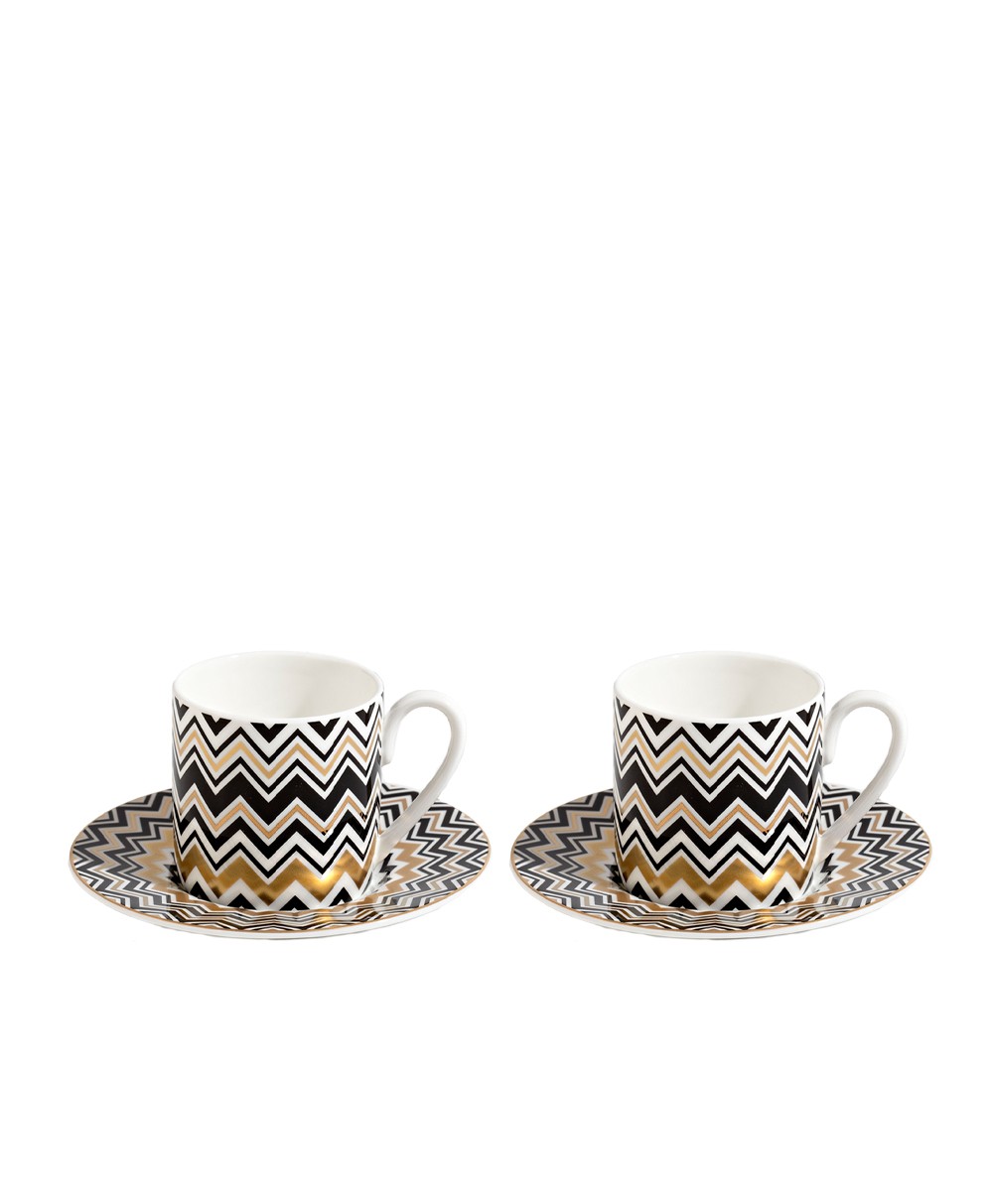 Produktbild der Kaffee Tasse Zig Zag in der Farbe Gold von Missoni - RAUM concept store