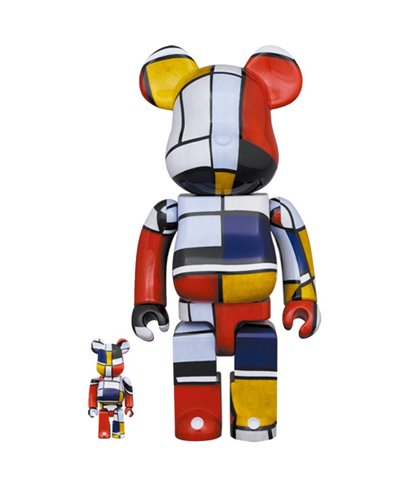 Hier sehen Sie: Bearbrick Piet Mondrian%byManufacturer%