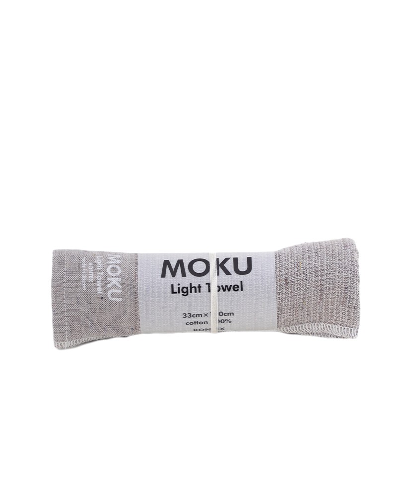 Hier abgebildet ist das Moku leichtes Baumwoll-Handtuch m in grey von Kenkawai – im RAUM concept store