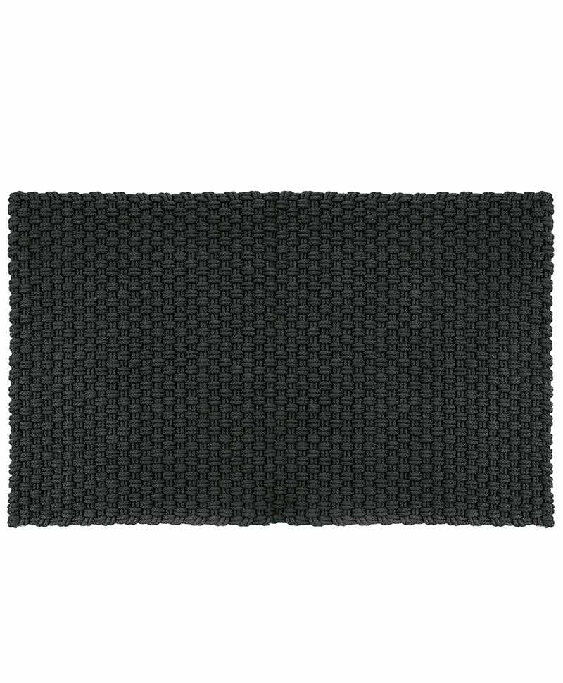 Hier sehen Sie ein Foto von Outdoor Teppich UNI in black in 52x72