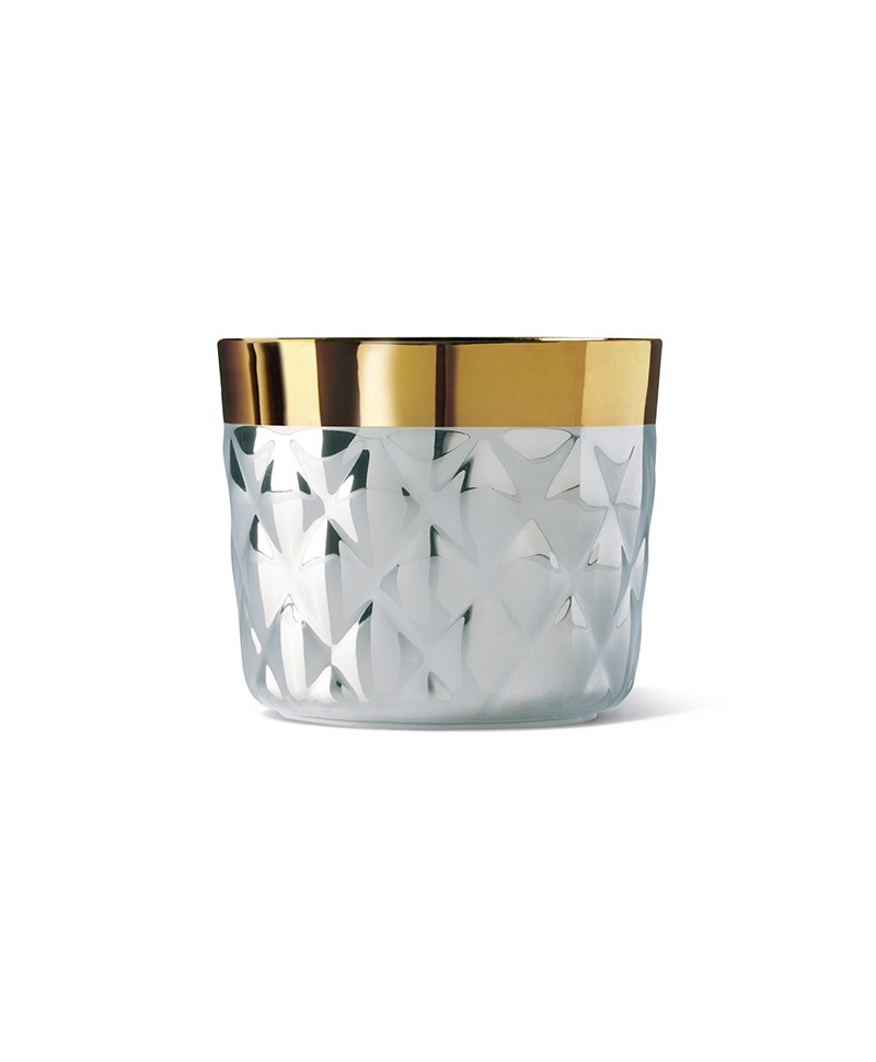 Hier sehen Sie ein Produktfoto des Champagner Becher - Sip of Gold Platinum mit Kissenrelief Muster von Sieger by Fürstenberg