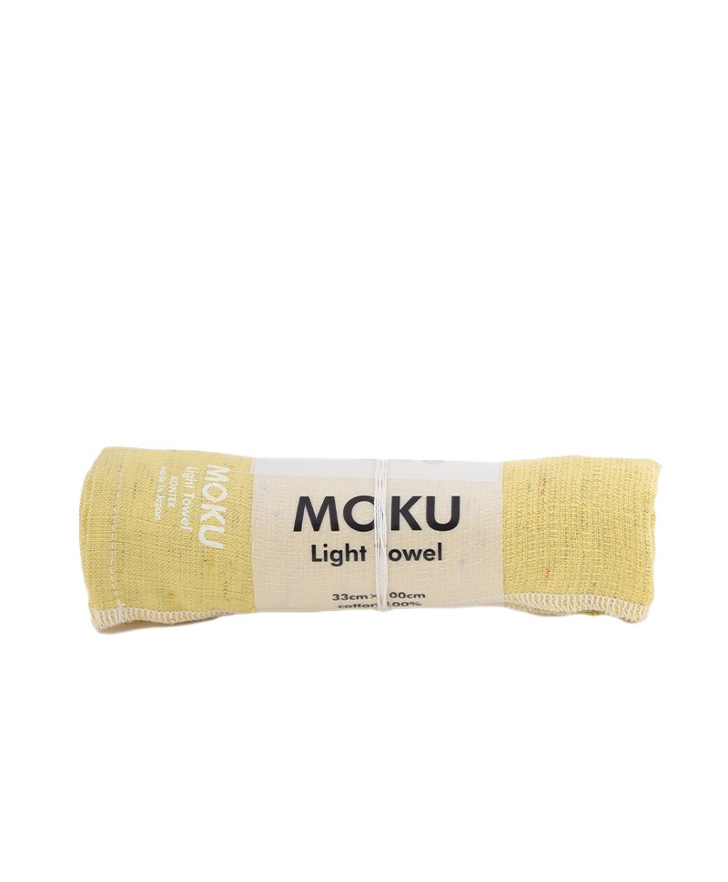 Hier abgebildet ist das Moku leichtes Baumwoll-Handtuch m in lemon von Kenkawai – im RAUM concept store