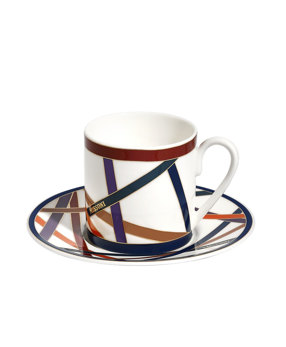 Hier abgebildet Tassen in der Farbe Nastri Multicolor von Missoni - RAUM concept store