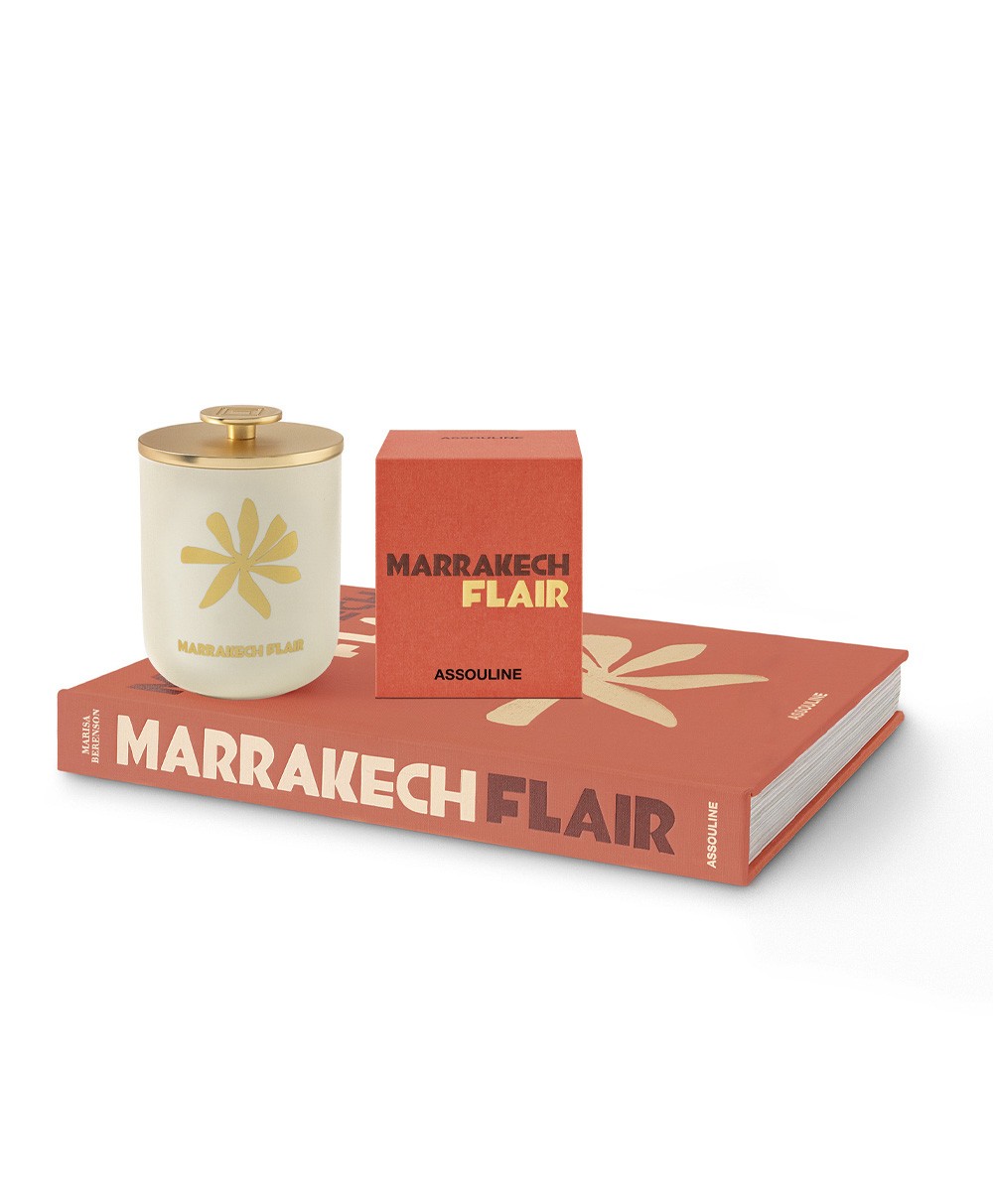 Dieses Bild zeigt das Produktbild der Travel from Home Candle Marrakech Flair von Assouline im RAUM concept store