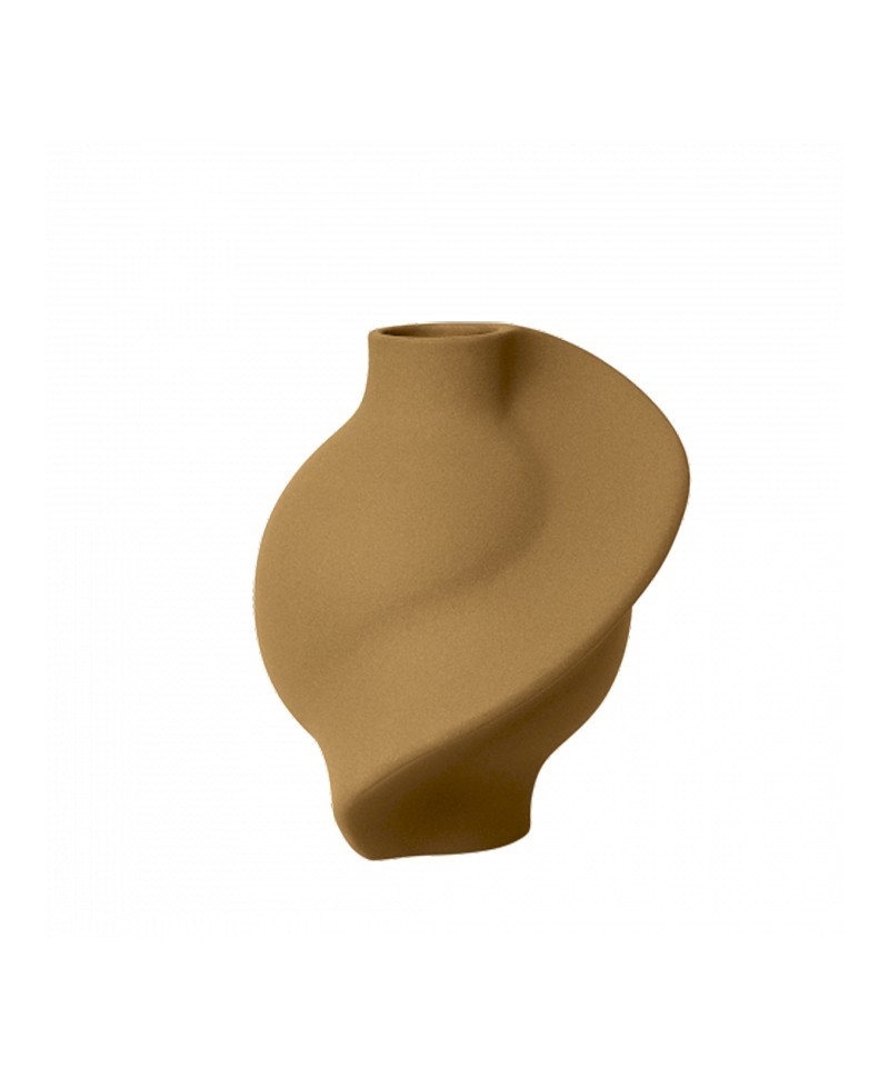 Produktbild der Pirout Vase von Louise Roe in der Farbe ocker