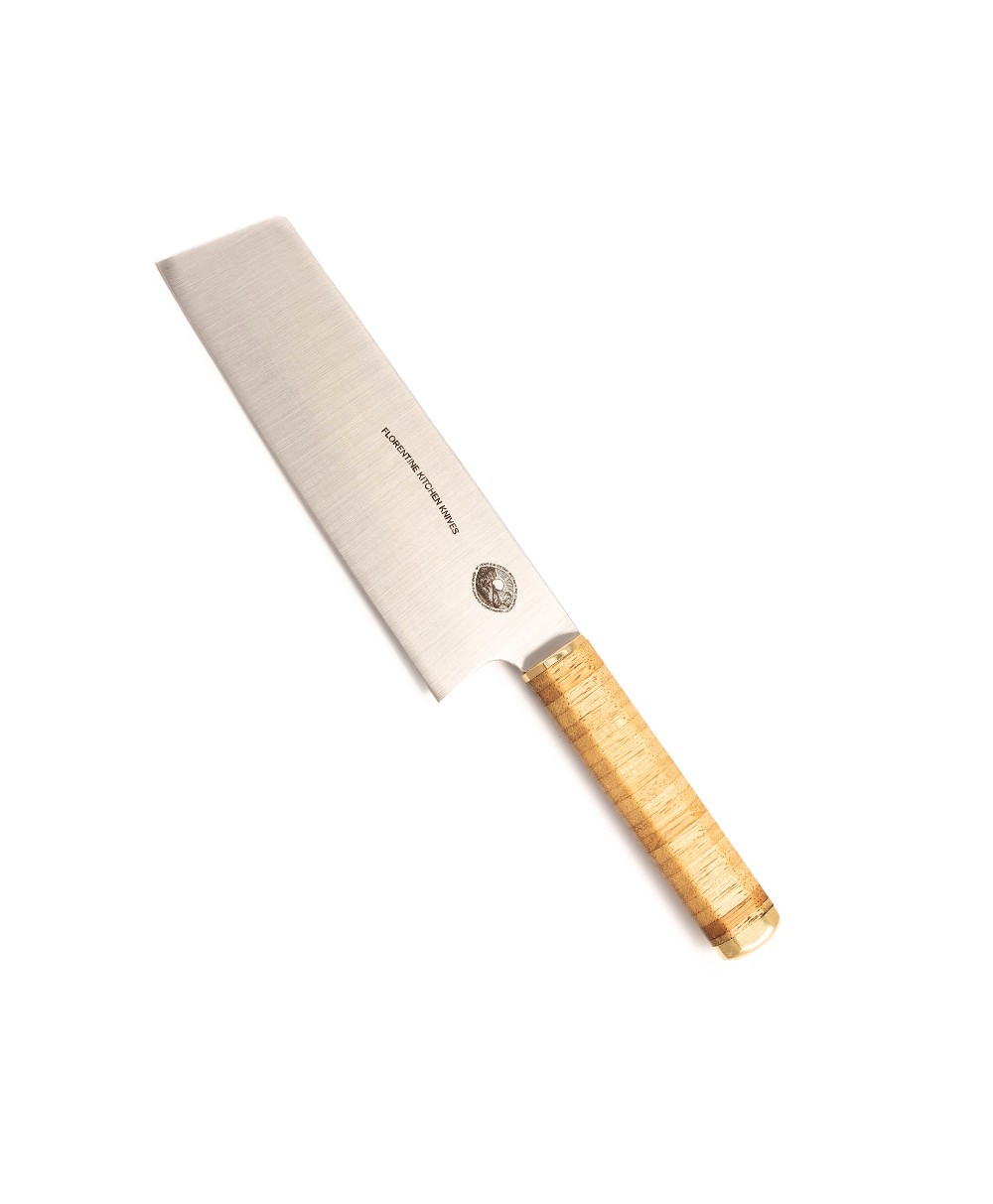 Produktbild des Kedma Nakiri Hackmesser in wood von Florentine Kitchen Knives im RAUM concept store 