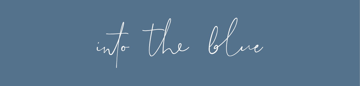 Hier ist ein Banner in der Farbe blau mit dem Schriftzug "into the blue" für die Marke Élitis abgebildet - RAUM concept store Hier ist ein Banner in der Farbe blau mit dem Schriftzug "into the blue" für die Marke Élitis abgebildet - RAUM concept store