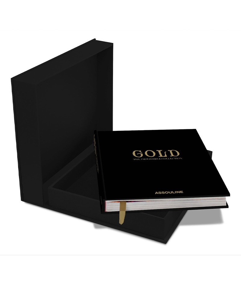 Hier sehen Sie die Box der Impossible Collection Gold von Assouline im RAUM concept store.