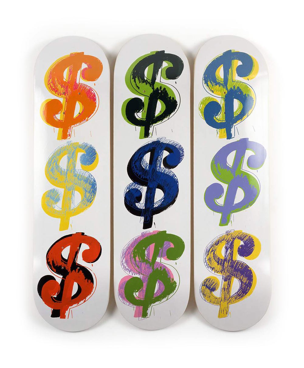 Produktbild "Dollar Signs (9)" designed by Andy Warhol von The Skateroom im RAUM Conceptstore