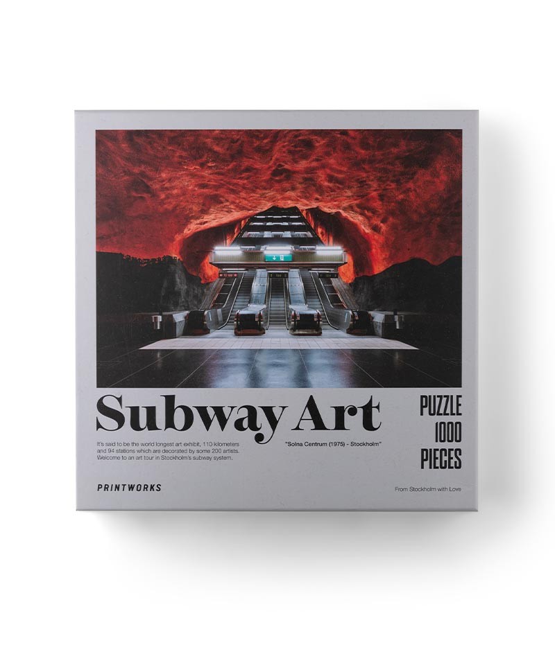 Hier sehen Sie ein Produktfoto vom Puzzle - Subway Art Fire von Printworks im RAUM concept store