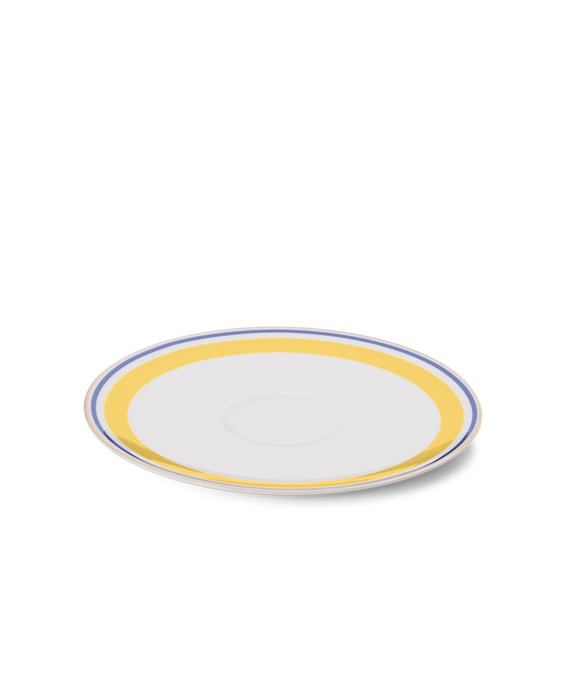 Hier abgebildet ist die Capri Untertasse gelb von Dibbern – im Onlineshop RAUM concept store