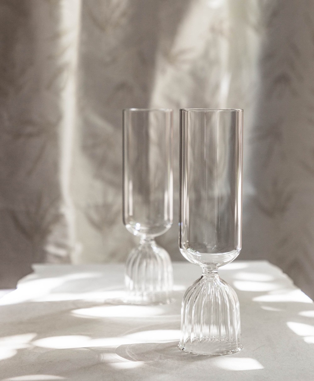 Hier abgebildet ein Bild von den Champagner Gläsern TuTu von der Brand Ichendorf Milano - RAUM concept store