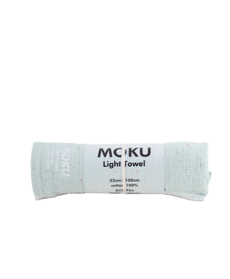 Hier abgebildet ist das Moku leichtes Baumwoll-Handtuch m in mint von Kenkawai – im RAUM concept store